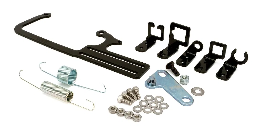 304147 – COMP CAMS Carburetor Throttle Cable Bracket, For Use With FAST ™ 4150 Throttle Body Adjustable Accepts Throt...